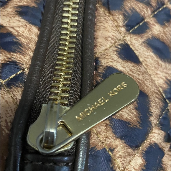 NWOT Michael Michael Kors Brown Leopard Mini Satchel bag - Picture 7 of 8